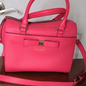 Kate Spade Vibrant Pink Satchel with Bow